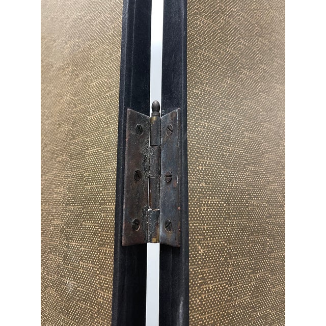 Chinoiserie Hand Painted Silk Screen Room Divider Chairish