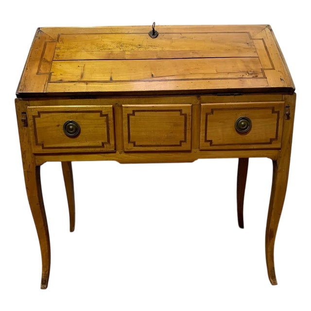 Louis XV Style Sloping Desk in Cherry, 1800s For Sale