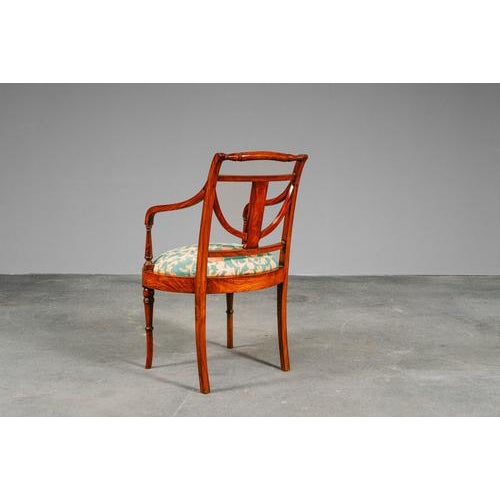 Wood English Style Cocktail Chairs, Set of 4 For Sale - Image 7 of 18