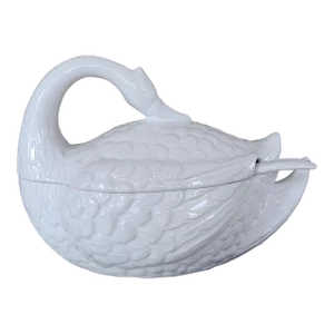 Vintage Kitchen Goose Figure Soup Tureen - Made in U S A