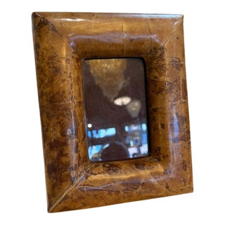 Amber Brown Vintage Picture Frame For Sale