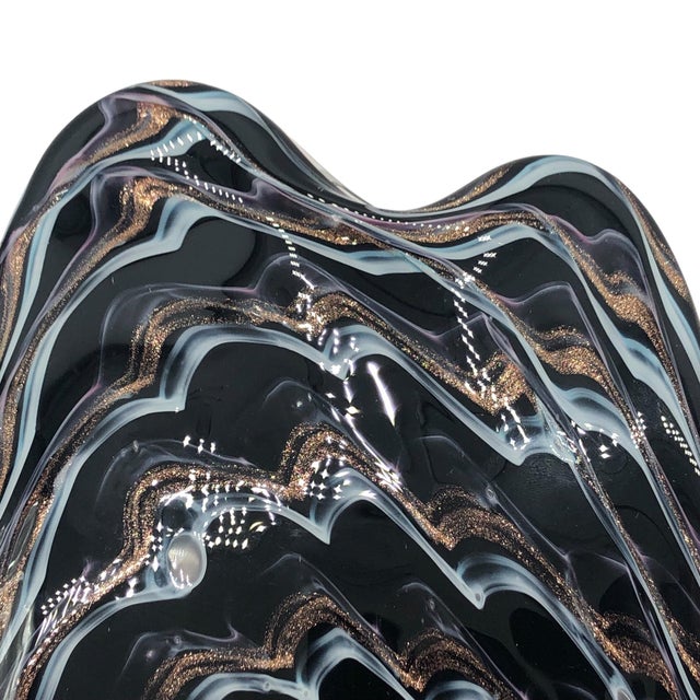 Murano Fratella Toso Glass Bowl/Compote - Balboa Venetian Glass For Sale - Image 10 of 10