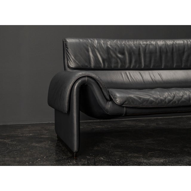 DS 2011-12 Sofa in Blue Leather from de Sede, 1980s For Sale - Image 11 of 17