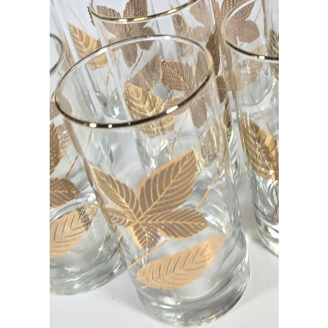 Mid Century 22kt Gold Leaf Tumblers- Set of Eight For Sale - Image 6 of 12