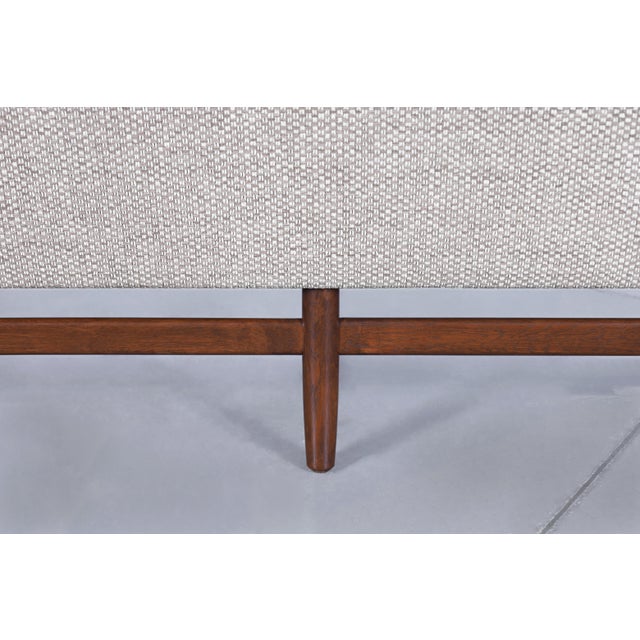 Mid-Century Modern Sculptural Walnut Sofa, 1960s For Sale - Image 13 of 14
