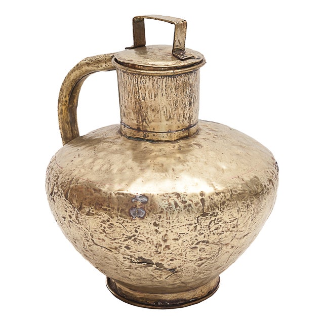 Brass Milk Can, Early 20th Century For Sale