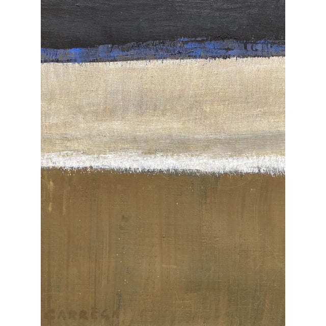 Nicolas Carréga, Abstract Composition, 1980s, Oil on Canvas For Sale - Image 4 of 5