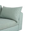 side view of sofa arm and back cushion