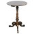 Ebonized Gilt Chinoiserie Round Side Accent Pedestal Table For Sale - Image 4 of 12