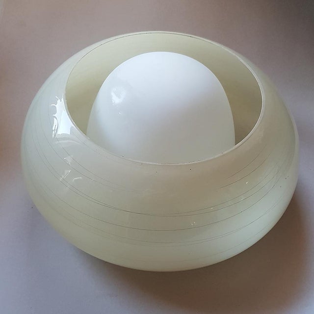 Glass Ceiling Lamp from Brüne Glas, Germany, 1960s For Sale - Image 5 of 11