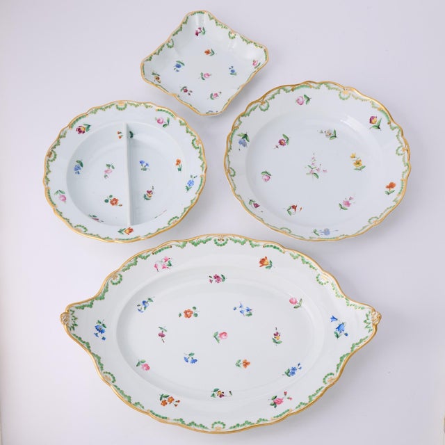 Metal Late 19th Century Meissen Porcelain Dinnerware Service for Twelve People - 121 pcs For Sale - Image 7 of 14