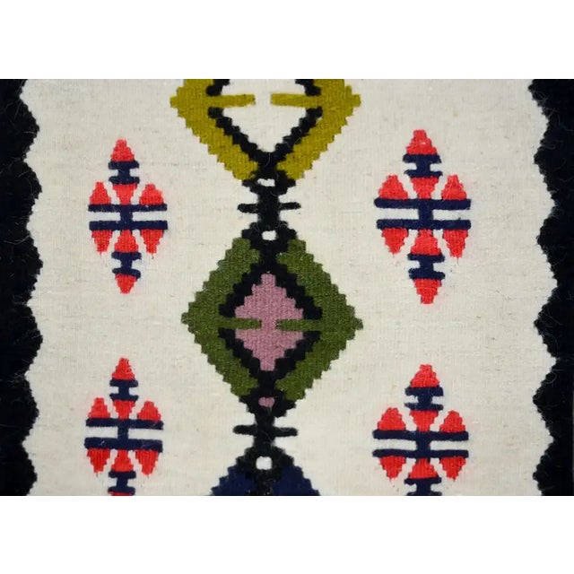 Mid 20th Century Vintage Navajo Style Rug For Sale - Image 5 of 13
