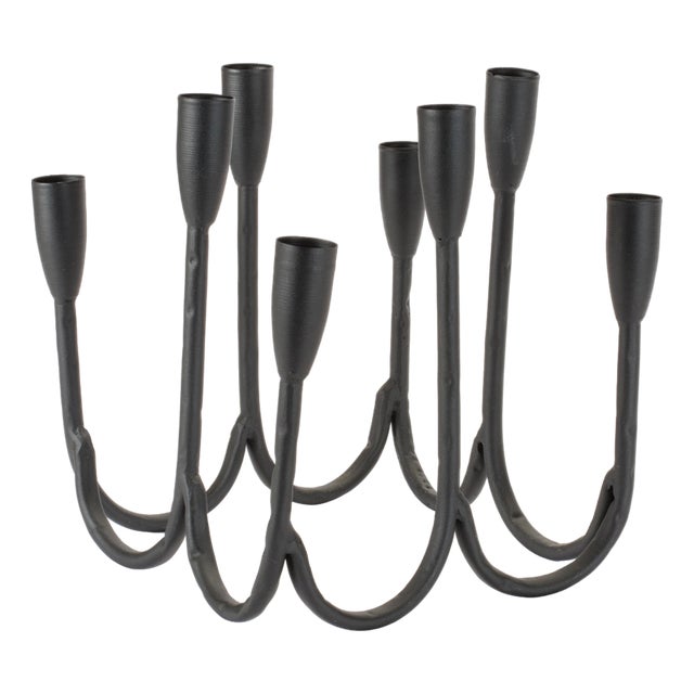 Modern Metal Tabletop Candelabra9"H For Sale
