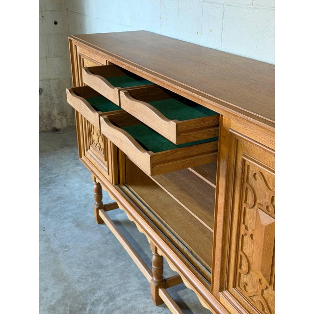 Wood Axel O. Rock Otterup Møbelfabrik Sideboard Credenza Oak Danish Mid-Century Modern 1962 For Sale - Image 7 of 15