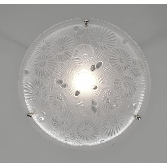 1930s 1930s French Art Deco Pendant Light by Lorrain Pierre d'Avesn Daum For Sale - Image 5 of 8
