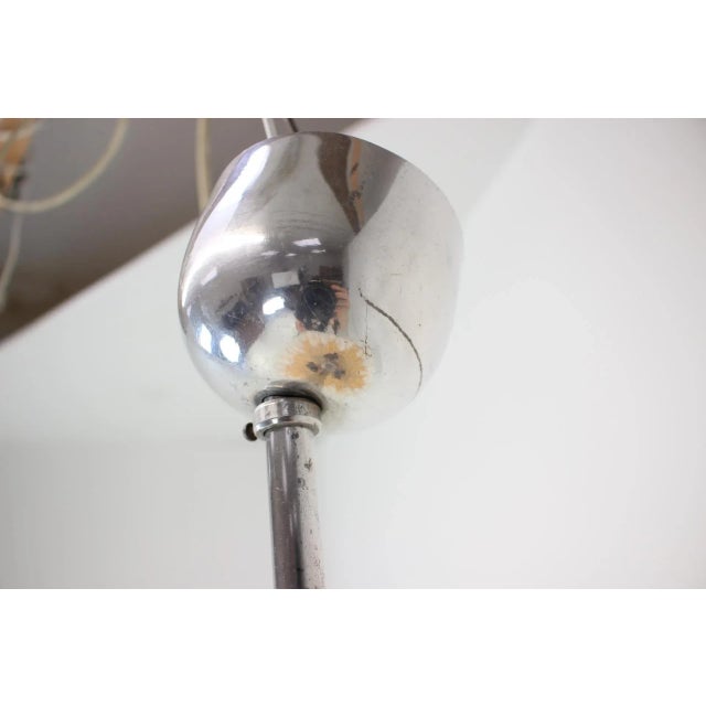 Mid-Century Glass Ceiling Lamp by Napako, 1960s For Sale - Image 11 of 12