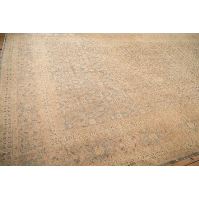 Vintage Tea Washed Tabriz Carpet - 9'10" x 17'8" For Sale - Image 13 of 13