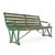 Green Patina Wooden Bench For Sale - Image 6 of 6