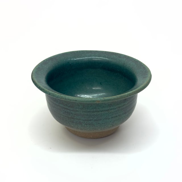 Blue Green Hand-Made Artisan Planters Curation - Group of 3 For Sale In Miami - Image 6 of 12