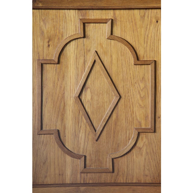 Vintage Baroque Danish Brutalist Oak Cabinet in the style of Henning Kjærnulf, 1960s For Sale - Image 6 of 16