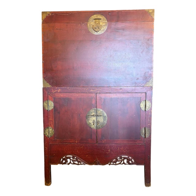 Late 19th Century Chinese Wedding Cabinet For Sale