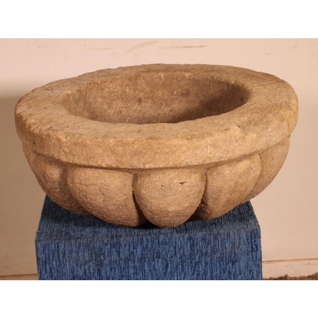 17th Century Carved Stone Holy Water Font, 1600s For Sale - Image 5 of 10