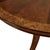 54 Inch Round Inlaid Walnut Pedestal Dining Table With Leaves Seats 4 to 8 People For Sale - Image 11 of 14