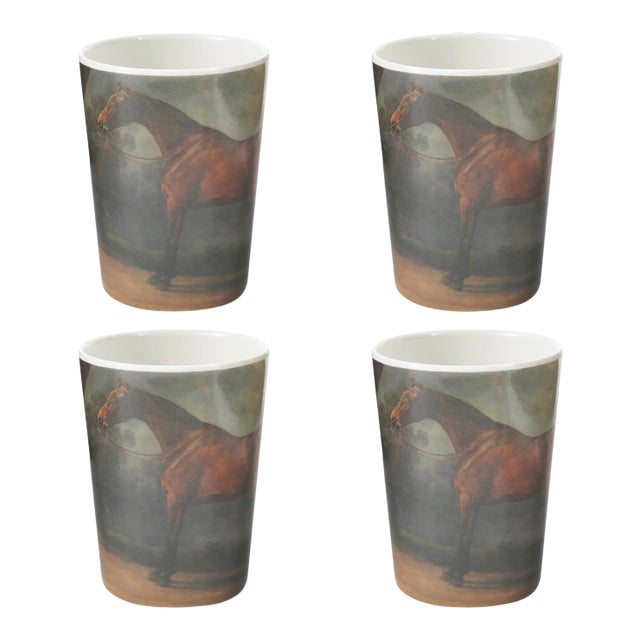 Siren Song Thoroughbred Melamine Tumblers - Set of 4 For Sale
