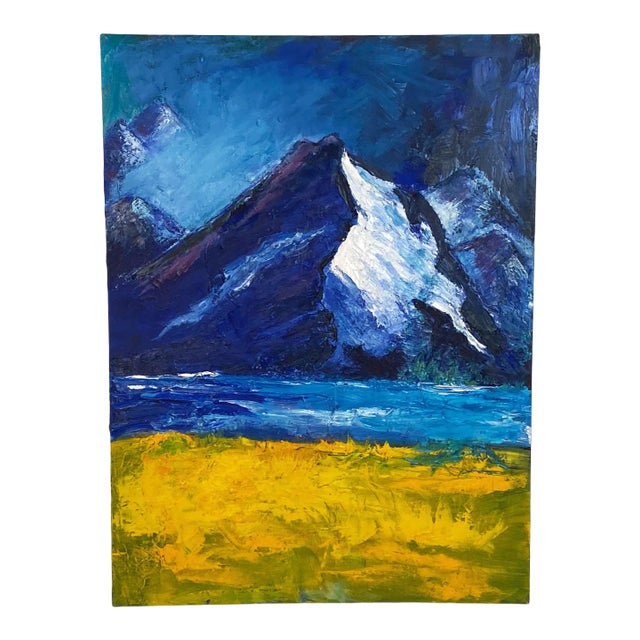 Mountain Scene, American Circa 1950 For Sale