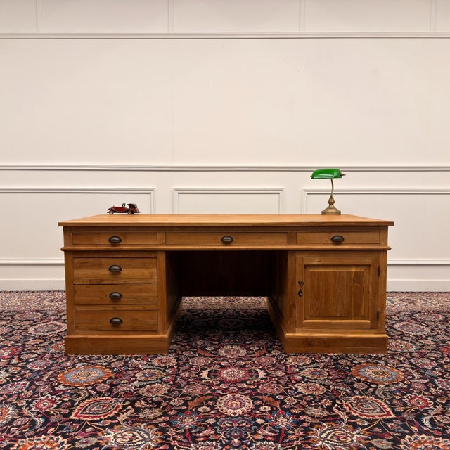 Large English Desk with Back Panel For Sale - Image 10 of 18