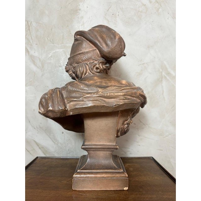 Ceramic After Jean-Baptiste Carpeaux, Bust, Early 20th Century, Terracotta For Sale - Image 7 of 12