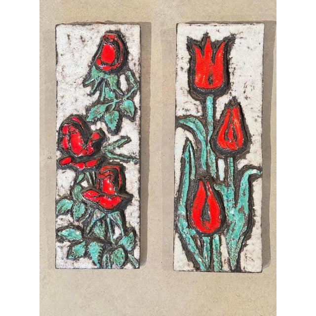Vintage Wall Plaques from Ruscha Keramik, 1977, Set of 2 For Sale - Image 10 of 12