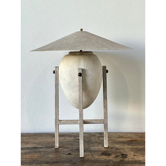 Vintage Postmodern Table Lamp After Max Blumberg For Sale - Image 11 of 12