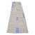 1960s White and Blue Stripe Kilim Runner For Sale