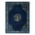 Radiant Navy Blue Color With Beautiful Florid Design Antique Chinese Peking Rug For Sale