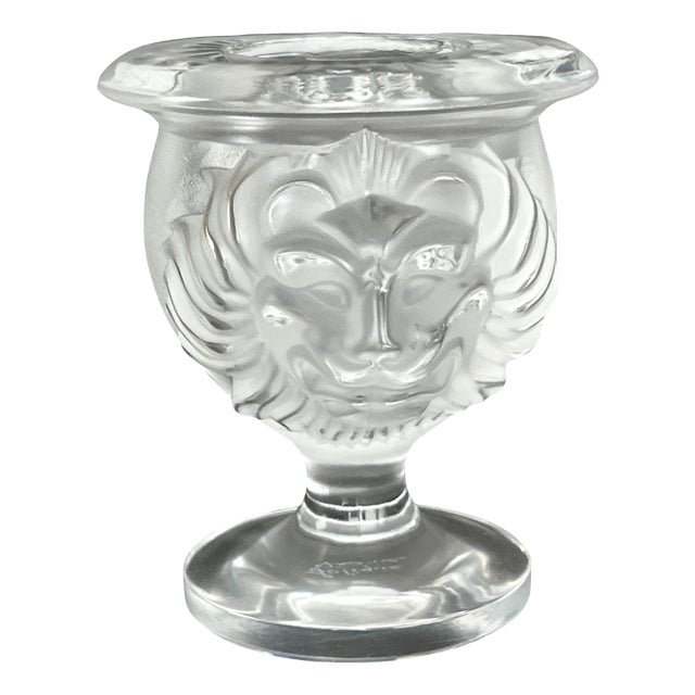 Vintage Candleholder by René Lalique, 2000s For Sale