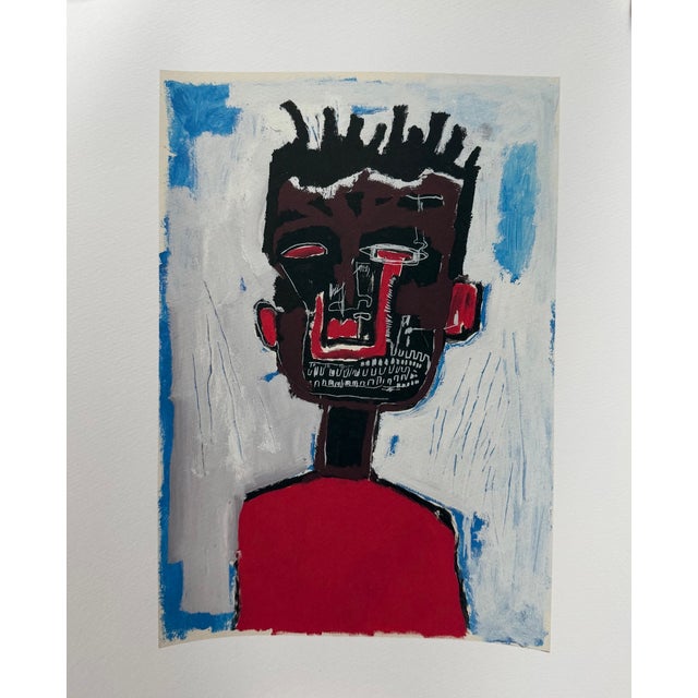 Paper Jean Michel Basquiat, Self Portrait, Print For Sale - Image 7 of 7