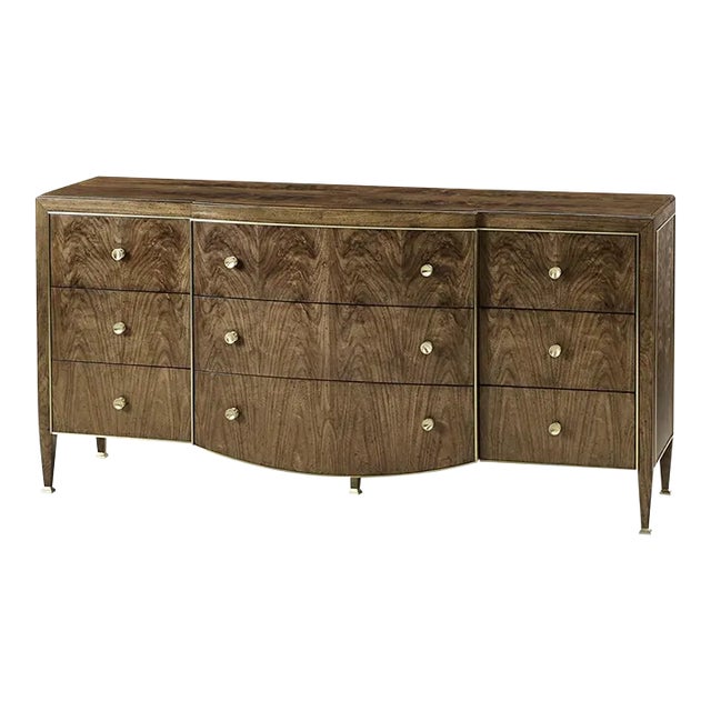 Modern French Walnut Dresser For Sale