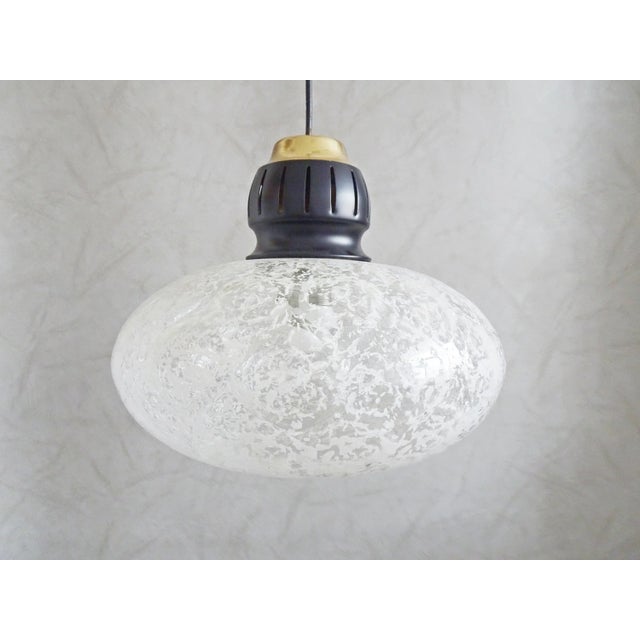 Mid-Century Modern Glass Pendant Lamp, 1960s For Sale - Image 3 of 11