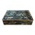 Vintage Mid 20th Century Mexican Silver & Patchwork Rainbow Abalone Shell Covered Box For Sale