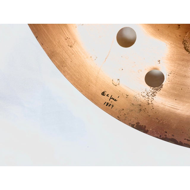 Metal Curtis Jere Oversized Copper Spoon/Ladle Wall Sculpture - Signed For Sale - Image 7 of 12