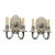 A Pair of 1920s Silver Plated Sconces For Sale