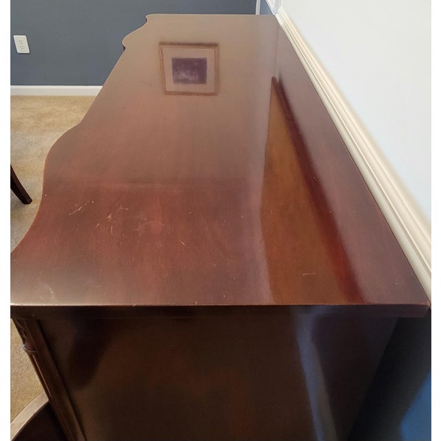 Wood 1940s Regency Flame Mahogany Buffet by Morganton Furniture For Sale - Image 7 of 13