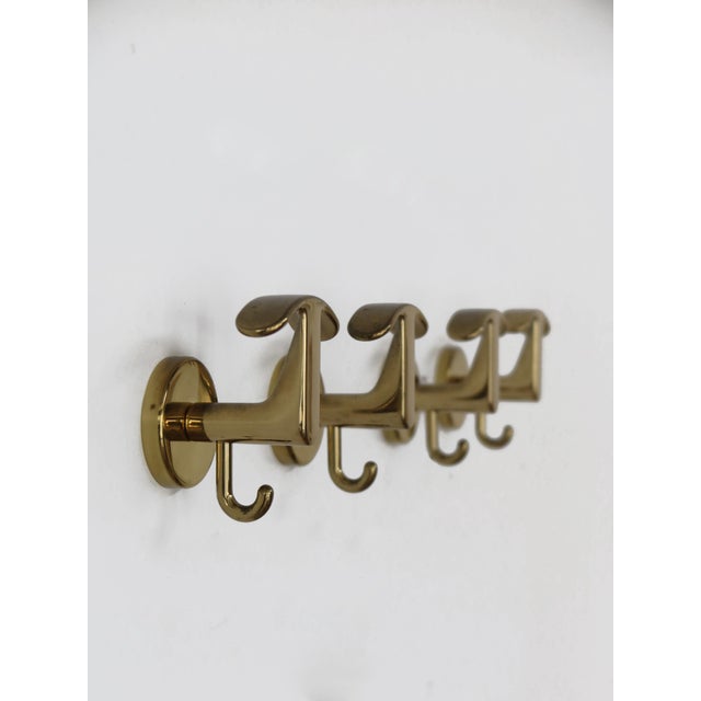 Brass Coat Hangers, Italy, 1970s, Set of 7 For Sale - Image 11 of 11