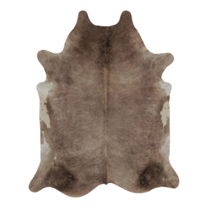 Rug & Kilim’s Large Cowhide Rug in Sheen Beige and Brown Tones