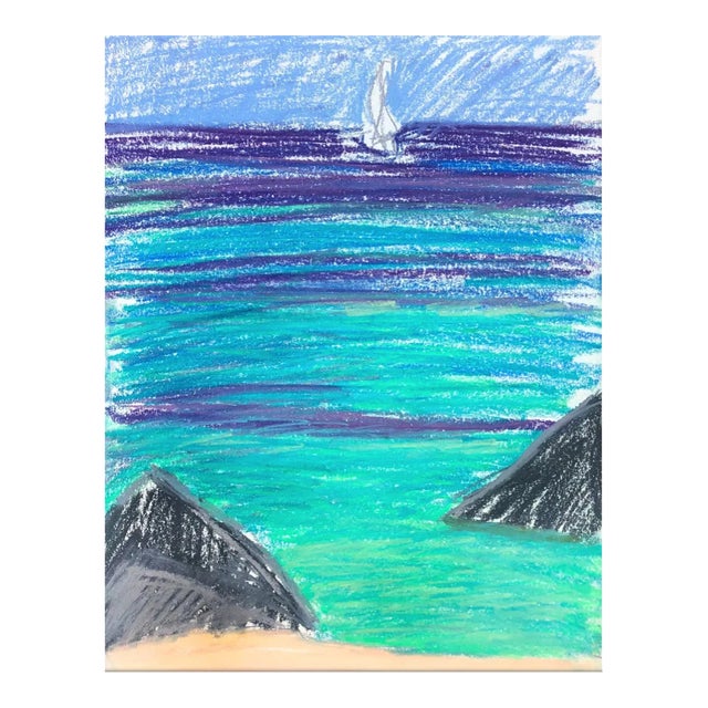 1970s Adrienne Anderson Sailing Scene For Sale