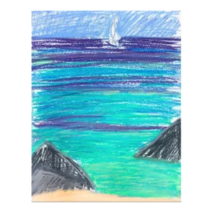 1970s Adrienne Anderson Sailing Scene