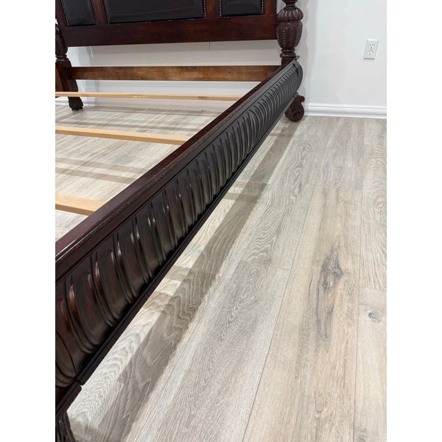 Lane Furniture Attributed to Lane Home Furniture National Geographic Collection King Size Bed For Sale - Image 4 of 12