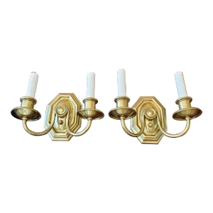 Pair Vintage Mid-Century Modern Sconces