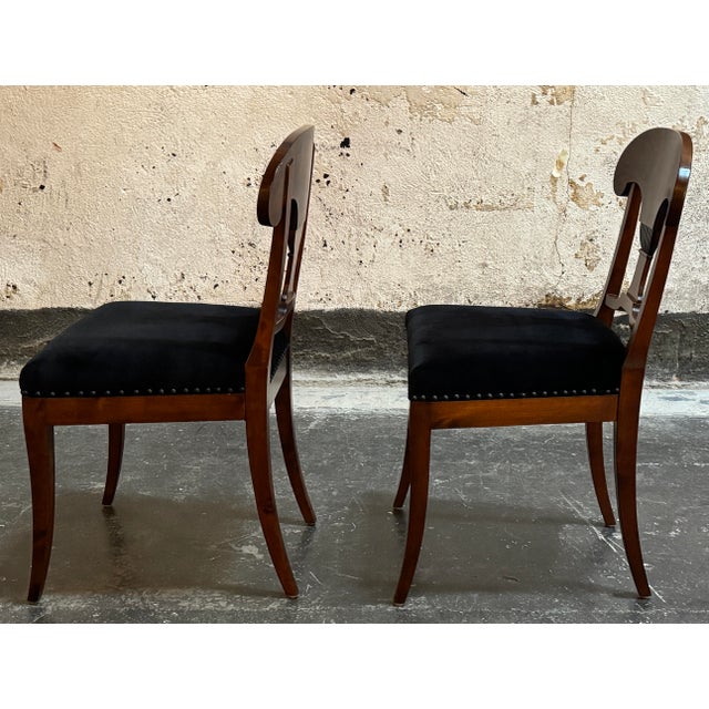 Pair of Antique Swedish Karl Johan (Biedermeier) Side Chairs - Fully Restored For Sale - Image 9 of 10